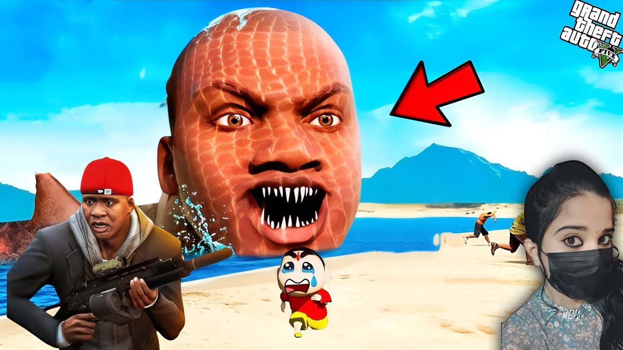 Who Kidnapped Franklin | Switch To The Biggest Megalodon - GTA5 #176