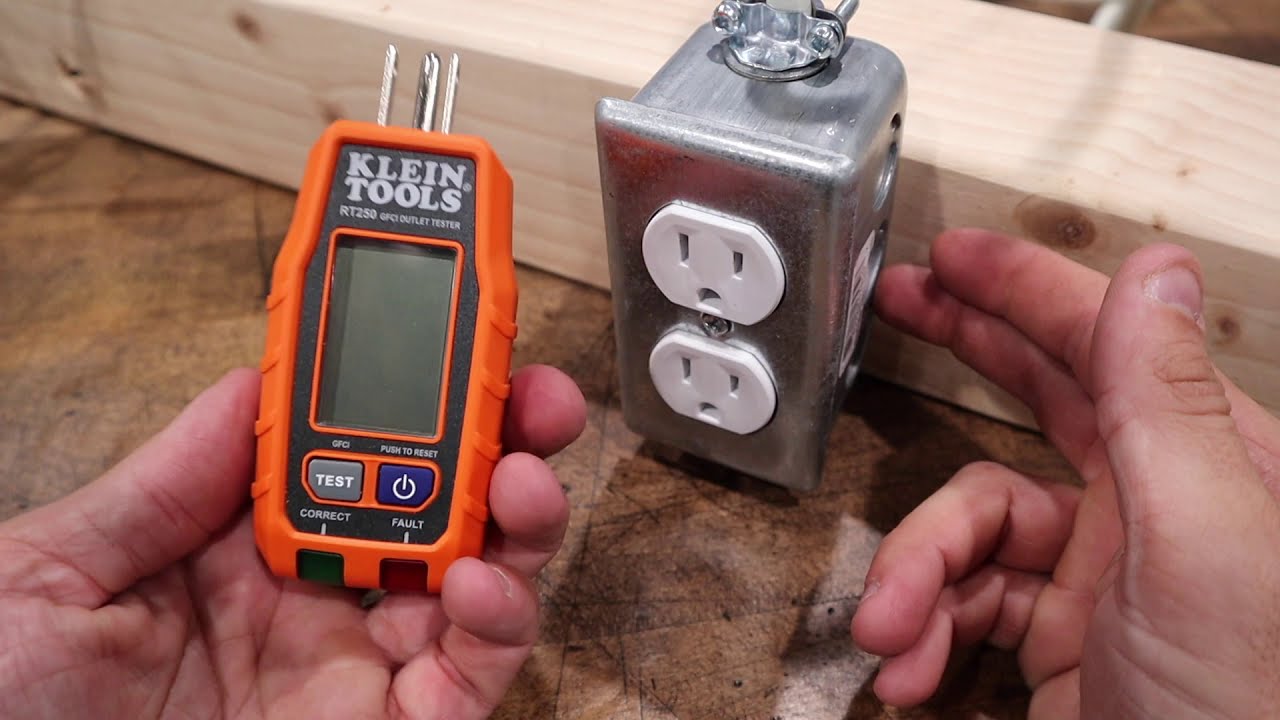 Тестер розеток с ЖК-дисплеем Klein Tools GFCI RT250 — отличные инструменты до 30 долларов