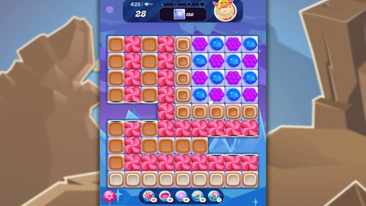 Candy Crush Saga LEVEL 425 NO BOOSTERS (new version)🐟☑️