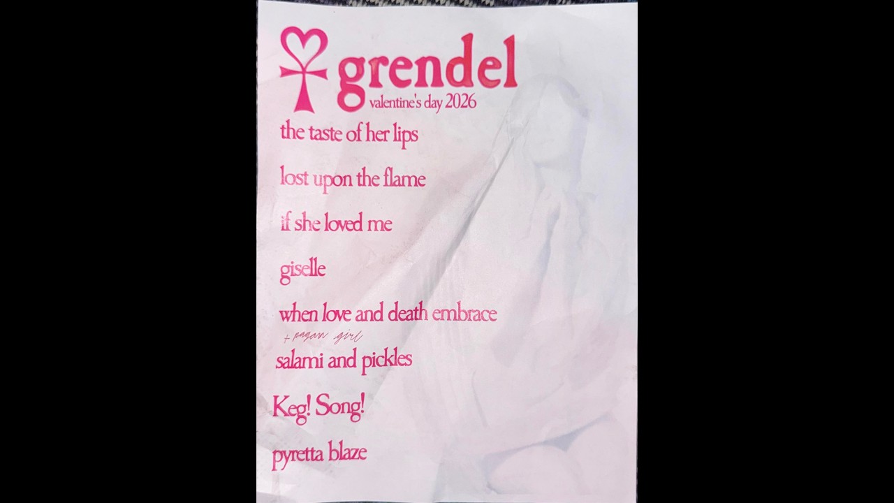 Grendel live Valentine's day 2026 at D3 arts
