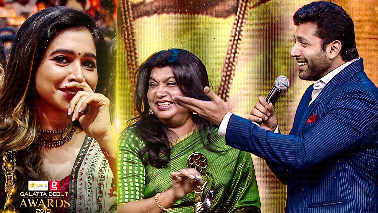 JAYAM RAVI: Mamiyar Marumagan SUPER FUN on Stage! | Sujatha Vijayakumar | Galatta Debut Awards