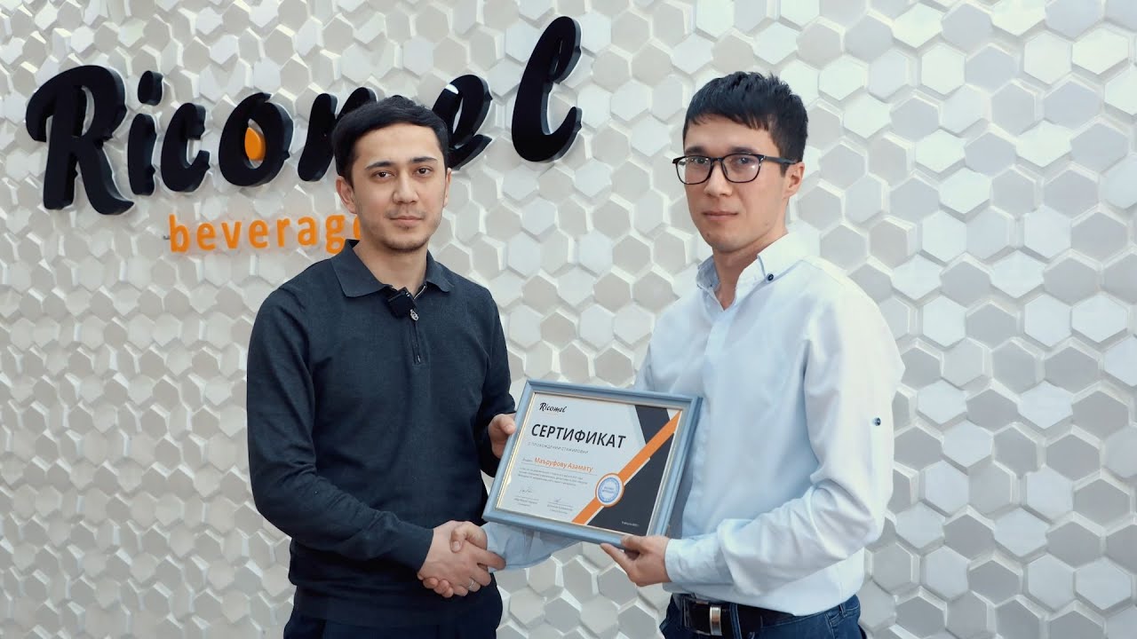 Ricomel Beverage kompaniyasida amaliyot dasturi