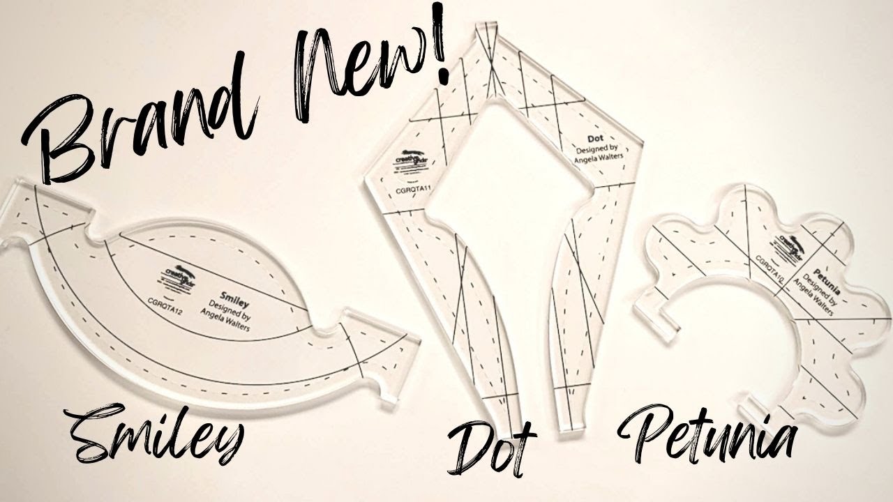 Brand New Machine Quilting Rulers from Angela Walters + Creative Grids