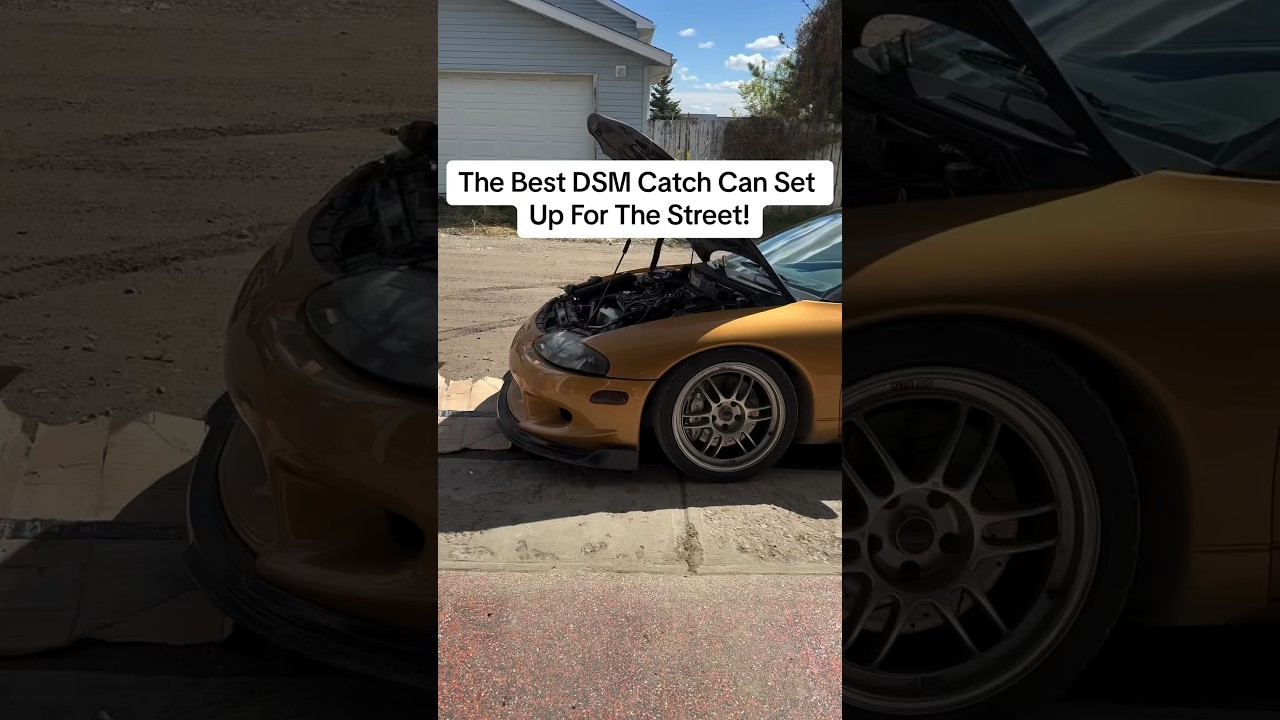 Sealed dual catch can set up for my dsm #turbo #mechanic #catchcan #dsm