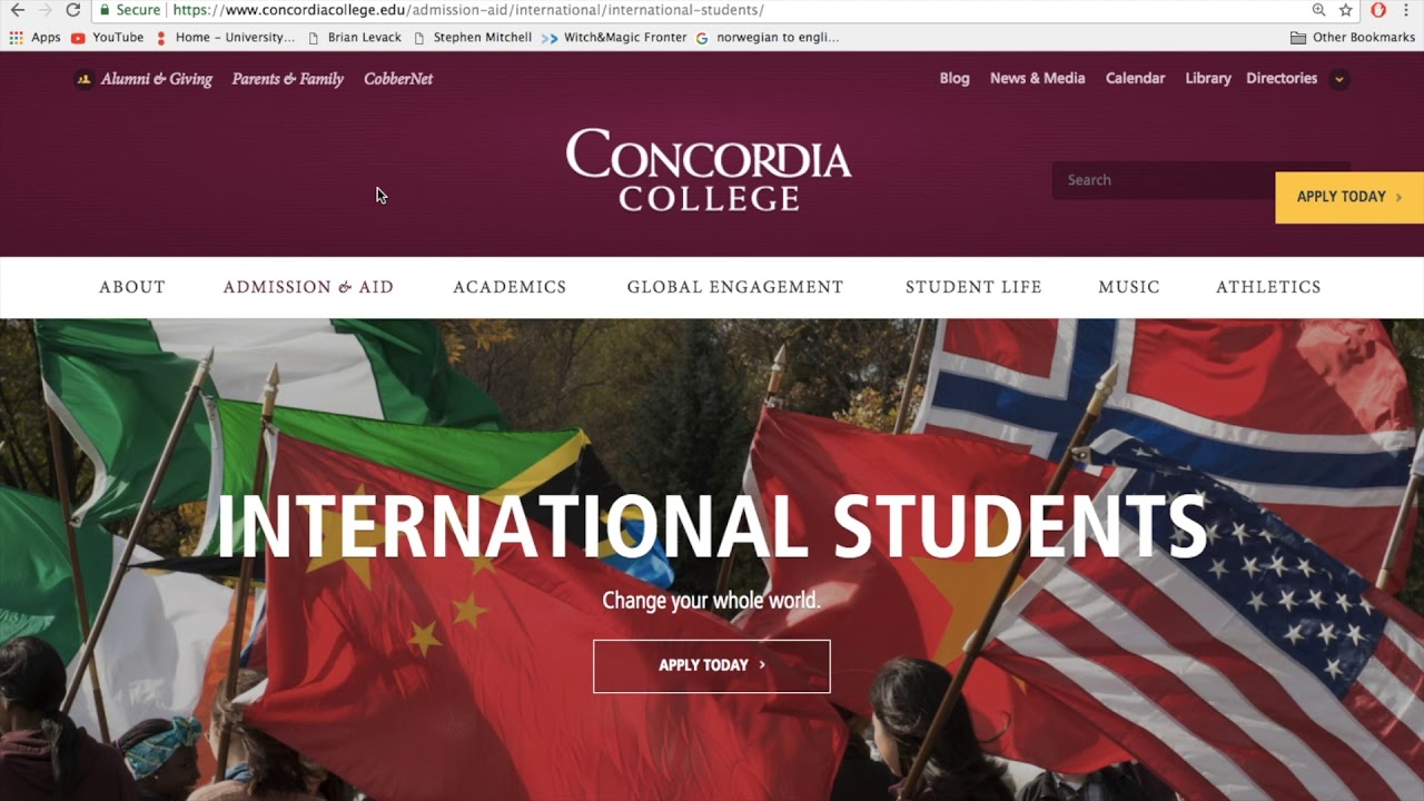 How to apply to Concordia College