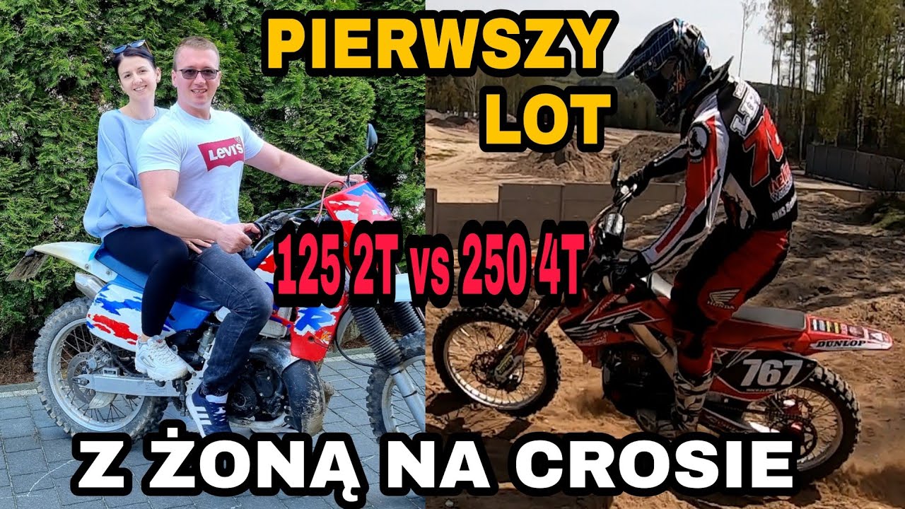 Jazda W Terenie Cross 250 4T vs Enduro 125 2T Honda CRF CRM