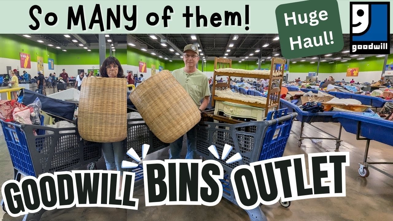 GOODWILL OUTLET BINS: They were EVERYWHERE! & How to Pallet Shop @ the Bins - Thrift with Me