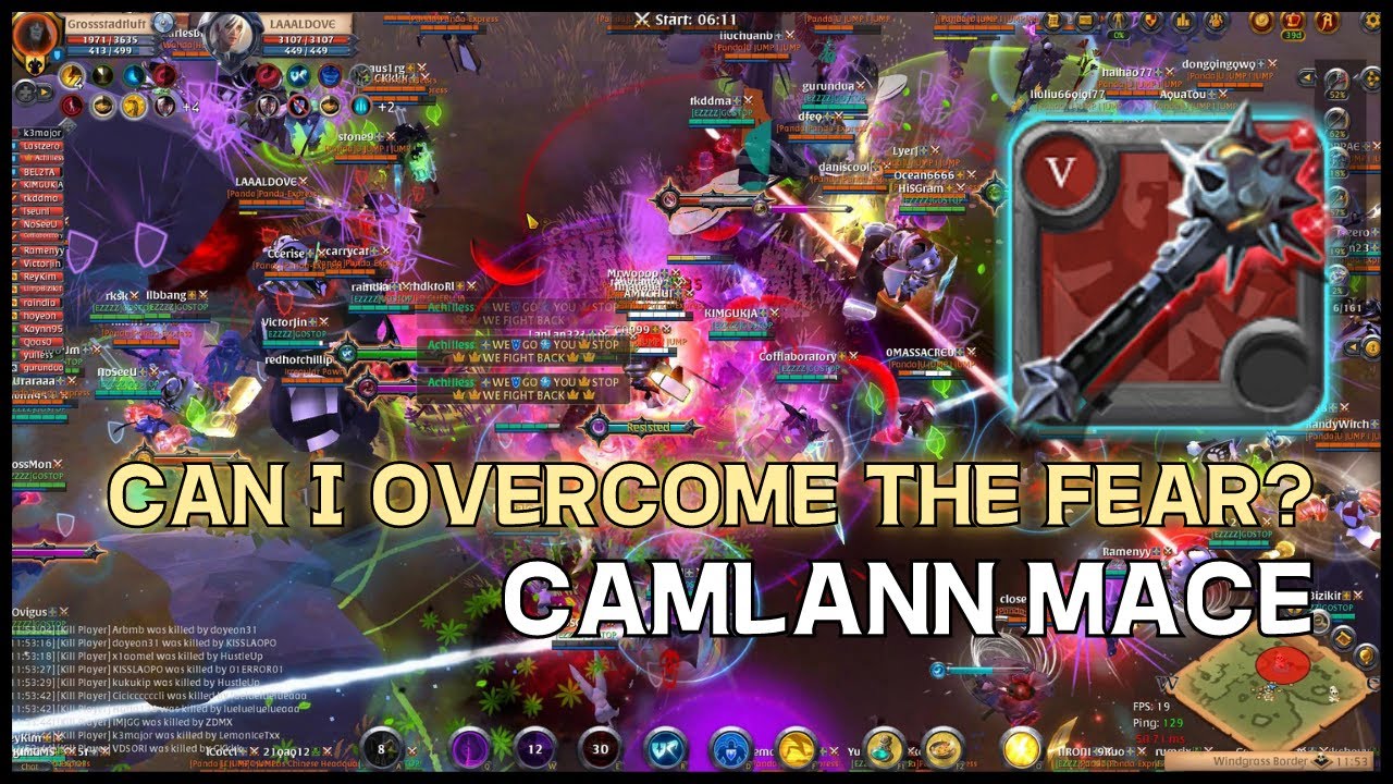 Albion Online ZvZ: I'm Afraid To Use This Weapon (Camlann Mace)/ 알비온 ZvZ: 제일 근심걱정 많아지는 무기(캄란 메이스)