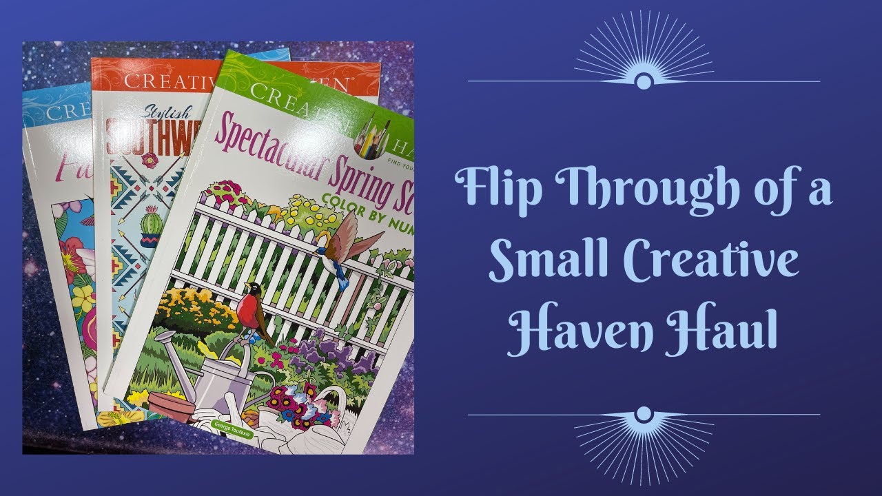Flip Through of Small Creative Haven Coloring Book Haul