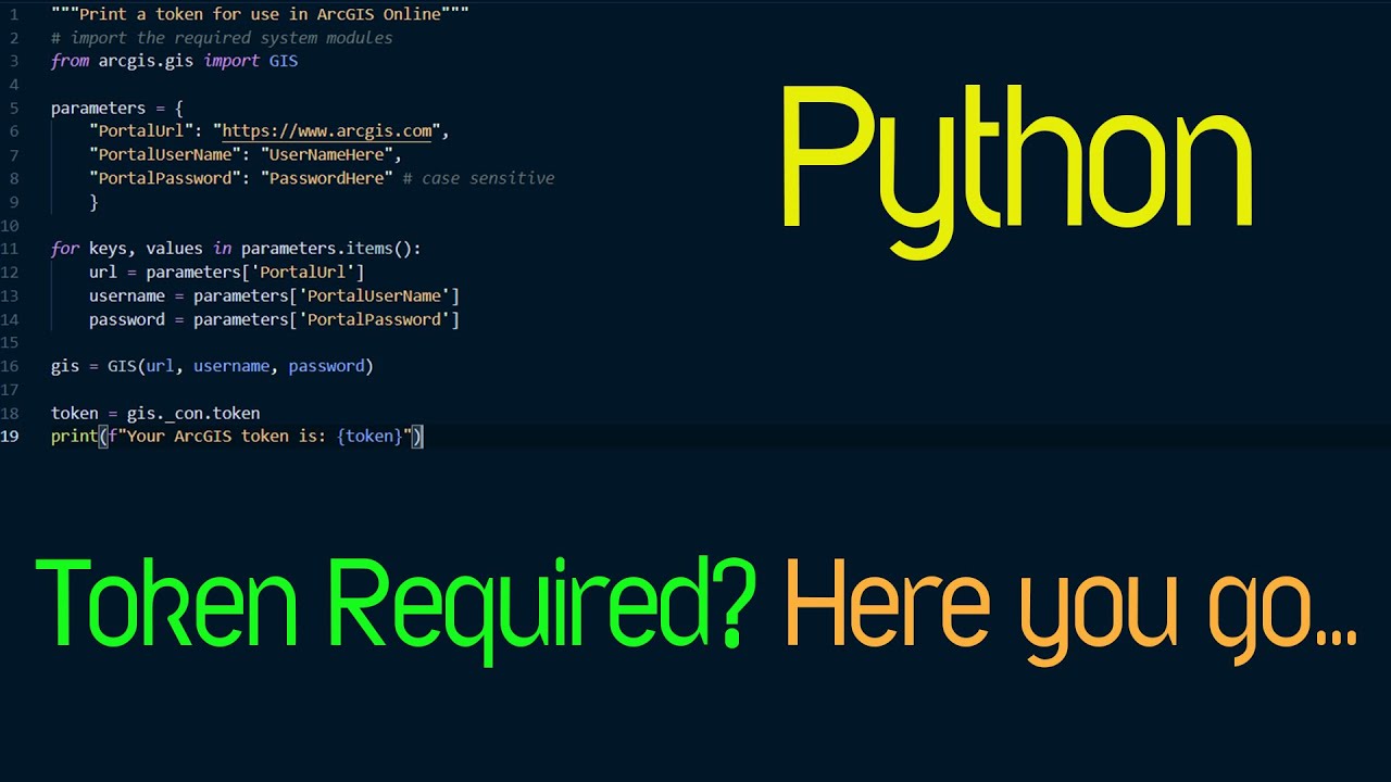 How To: Generate an Authentication Token for Use in ArcGIS Rest EndPoint Services