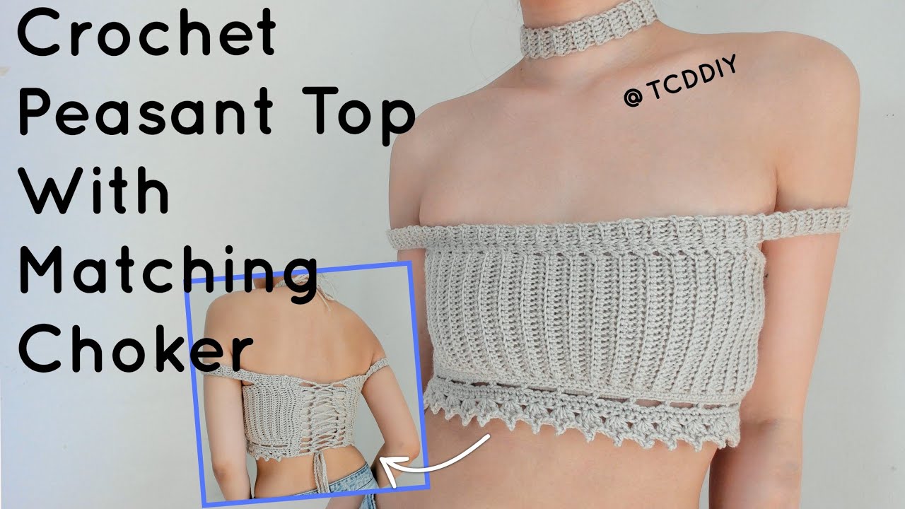 Peasant Top with Matching Choker (New Audio) | Tutorial DIY
