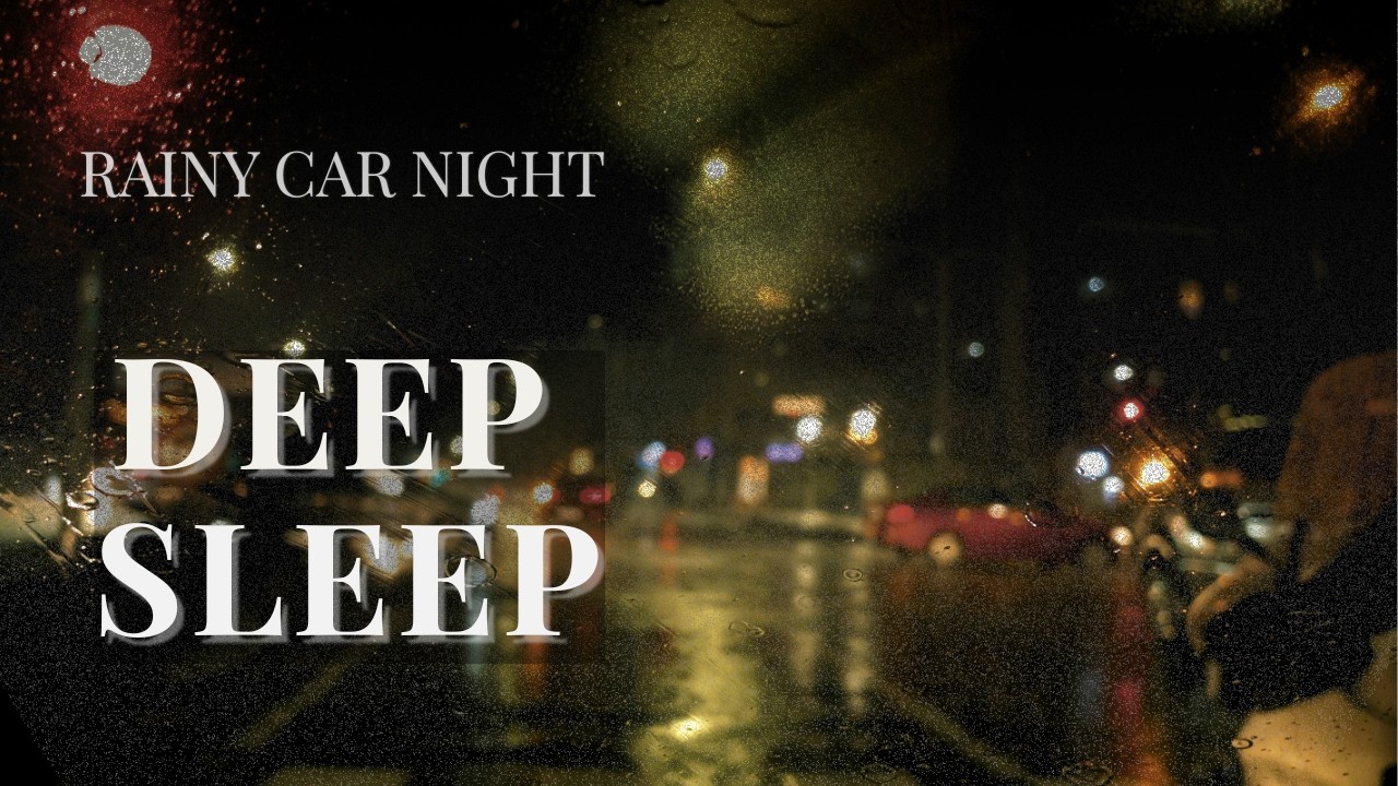 Rainy Night Drive for Deep Sleep 🌧️ Fall Asleep in Minutes （Dark Screen, Car Ambience)