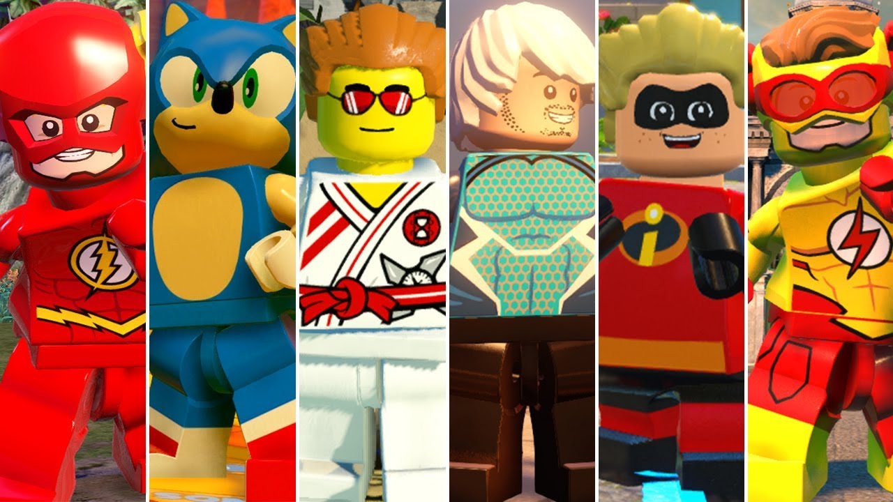 All Speedsters in LEGO Videogames w/All DLC (2012 - 2019)