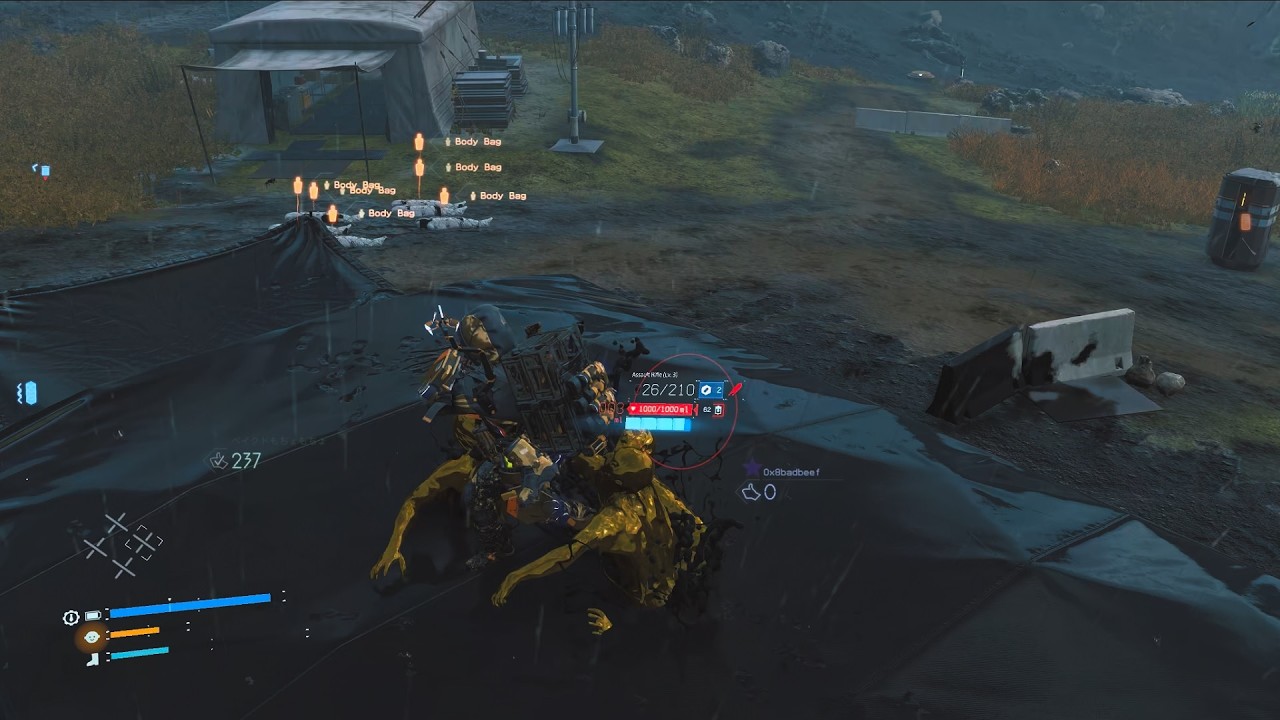 Death Stranding - Battling BT's at MULE Camp