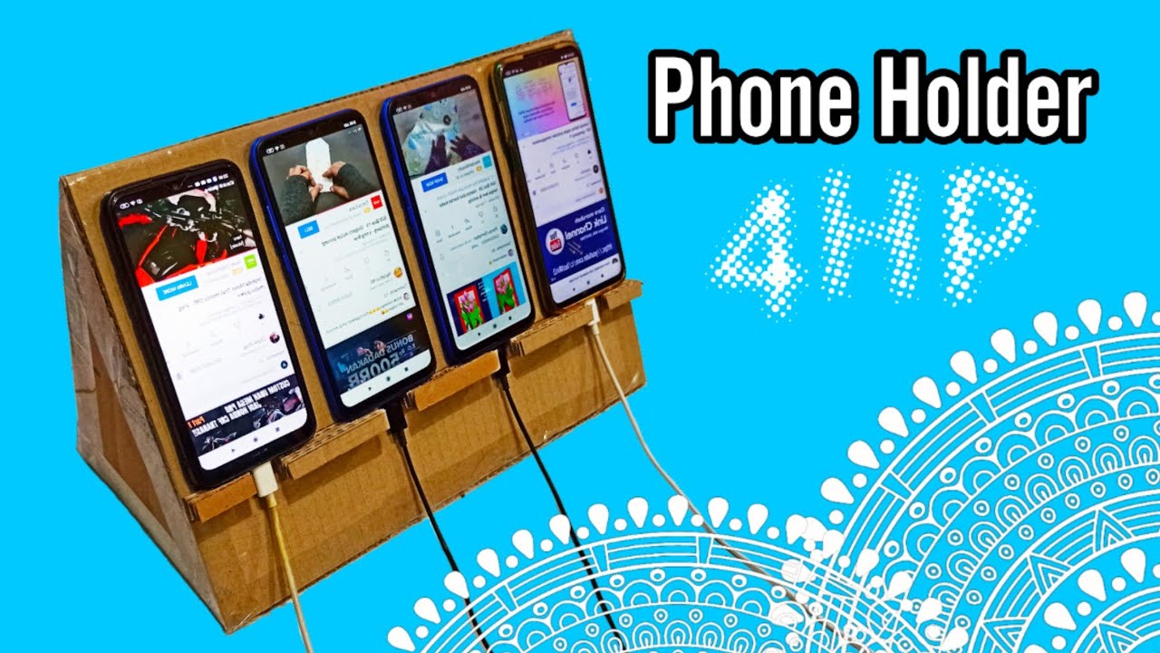 Phone Holder 4HP - DiY Tempat hp dari kardus