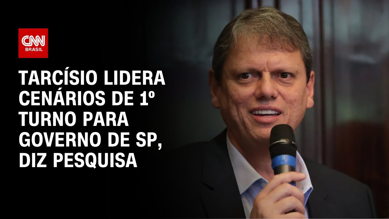 Paran&aacute; Pesquisas: Tarc&iacute;sio lidera cen&aacute;rios de 1&ordm; turno para governo de SP | BASTIDORES CNN
