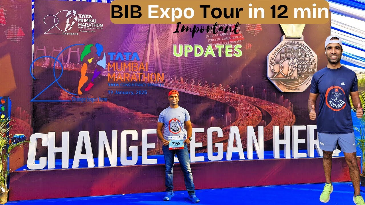 TATA Mumbai Marathon 2025 | Bib collection expo Tour | Important Updates