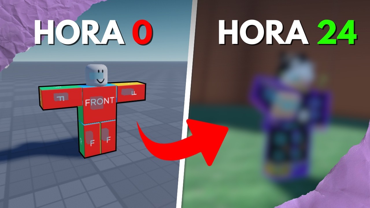 Aprendi a fazer ANIMAÇÕES no ROBLOX DO ZERO em 24 HORAS