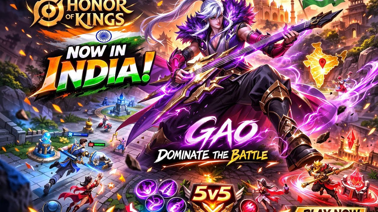 ABSOLUTE CINEMA | GAO HONOR OF KINGS GAMEPLAY INDIA 