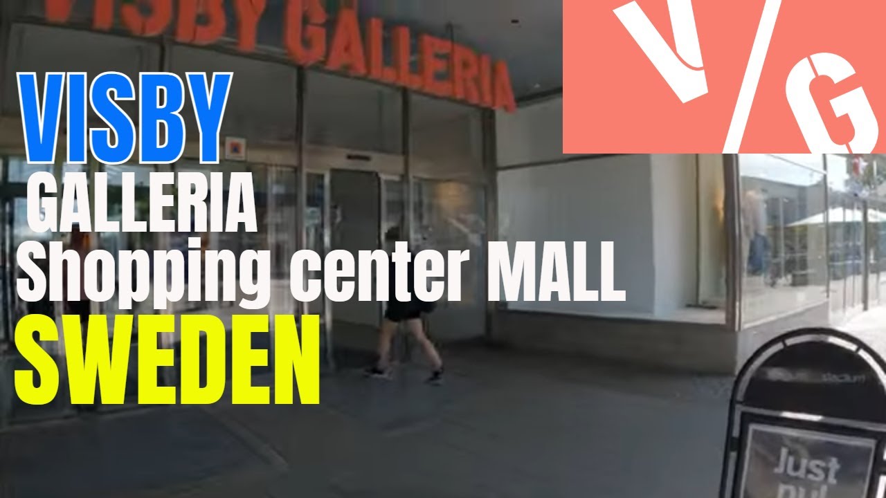 Visby 🇸🇪 Galleria shopping center MALL Sweden Sverige