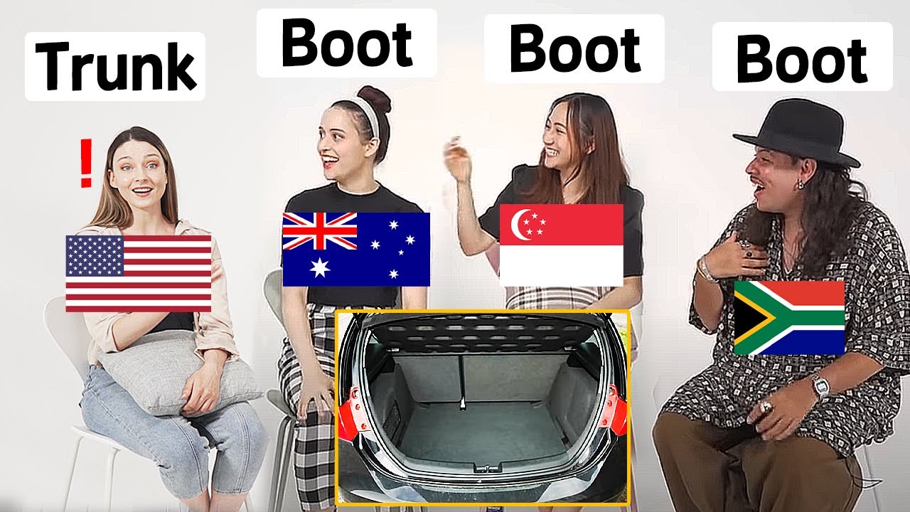 US vs Australia vs Singapore vs South Africa ENGLISH Differences!