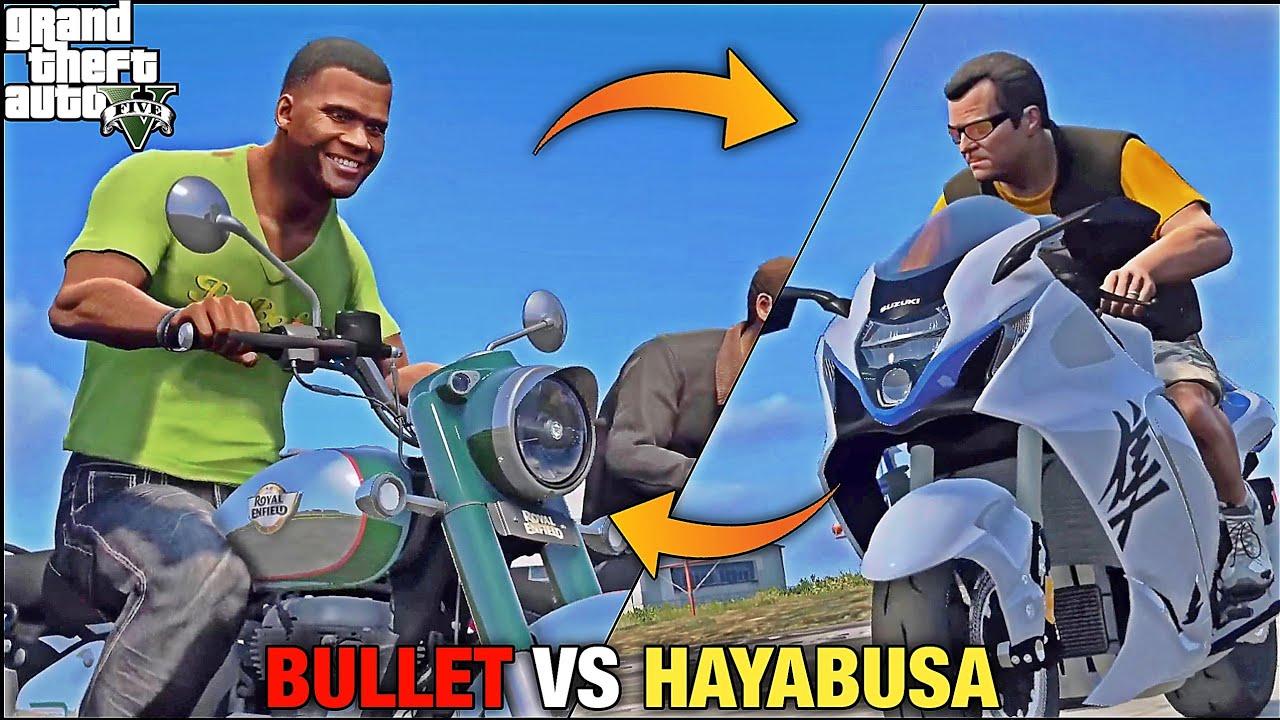 Bullet Vs Hayabusa Ka Lafda Hogaya 😩🤯 Twist Par Popat Hogaya 🤣 ( GTA 5 Mods )