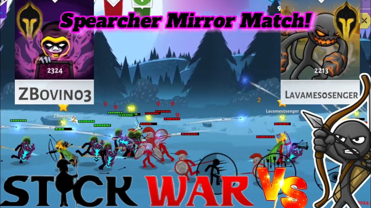 ZBovin03 Vs Lavamesosenger - Stick War 3 Ranked 1v1's