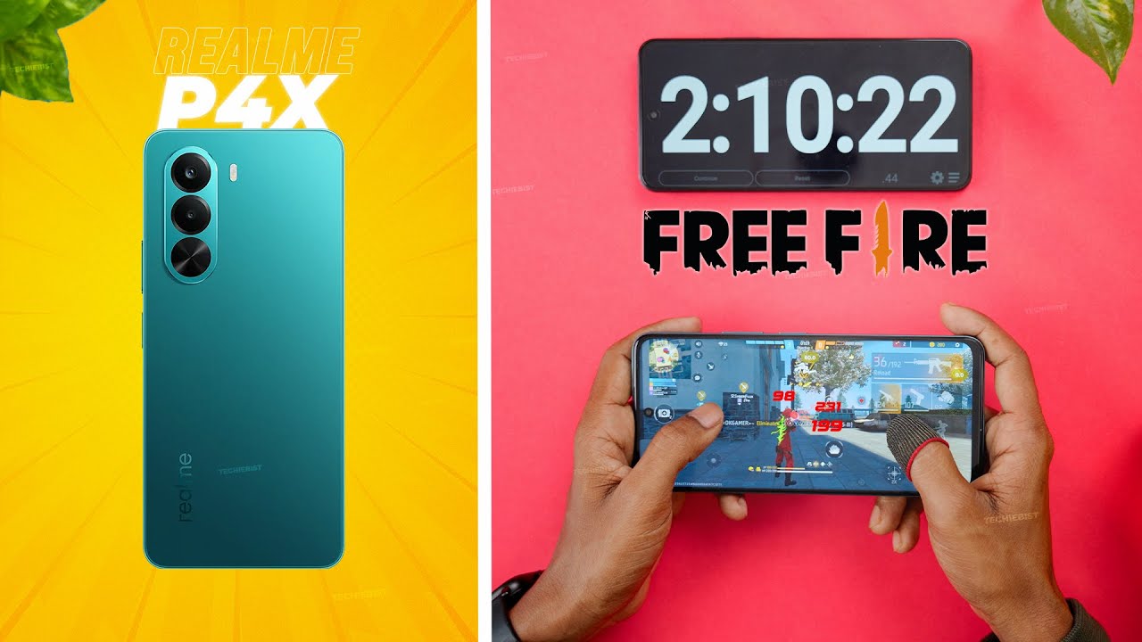 Realme P4x Free Fire Test ⚡ FPS, Heating & Battery Drain Check!