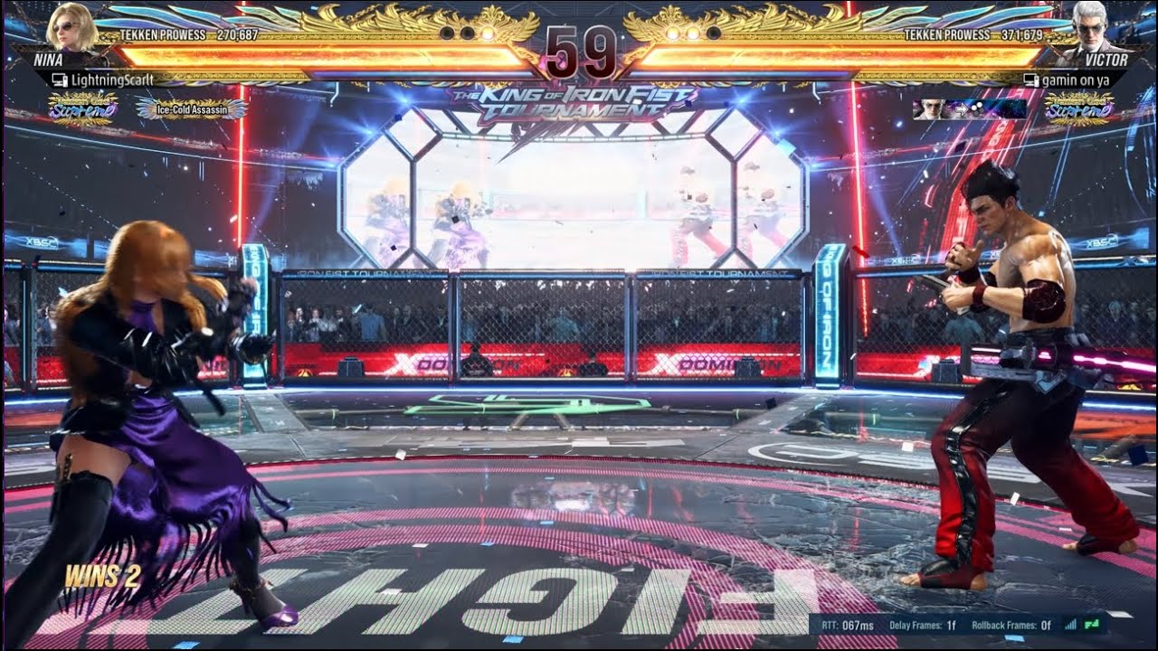 Tekken 8 - Nina Gold Matches with Jukebox (February 2025 | 02) | Lightning_Scarlet
