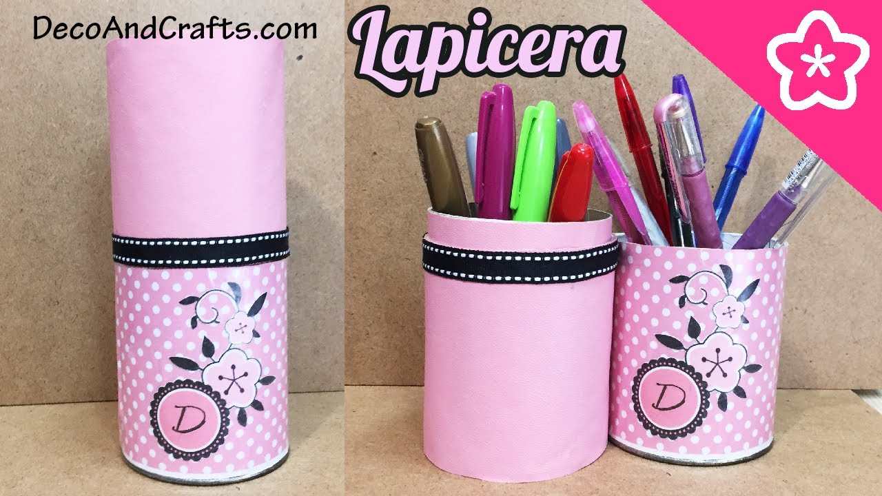 Lapicera de Cartón para el Regreso a clases inspirada en Ladybug Marinette - DecoAndCrafts