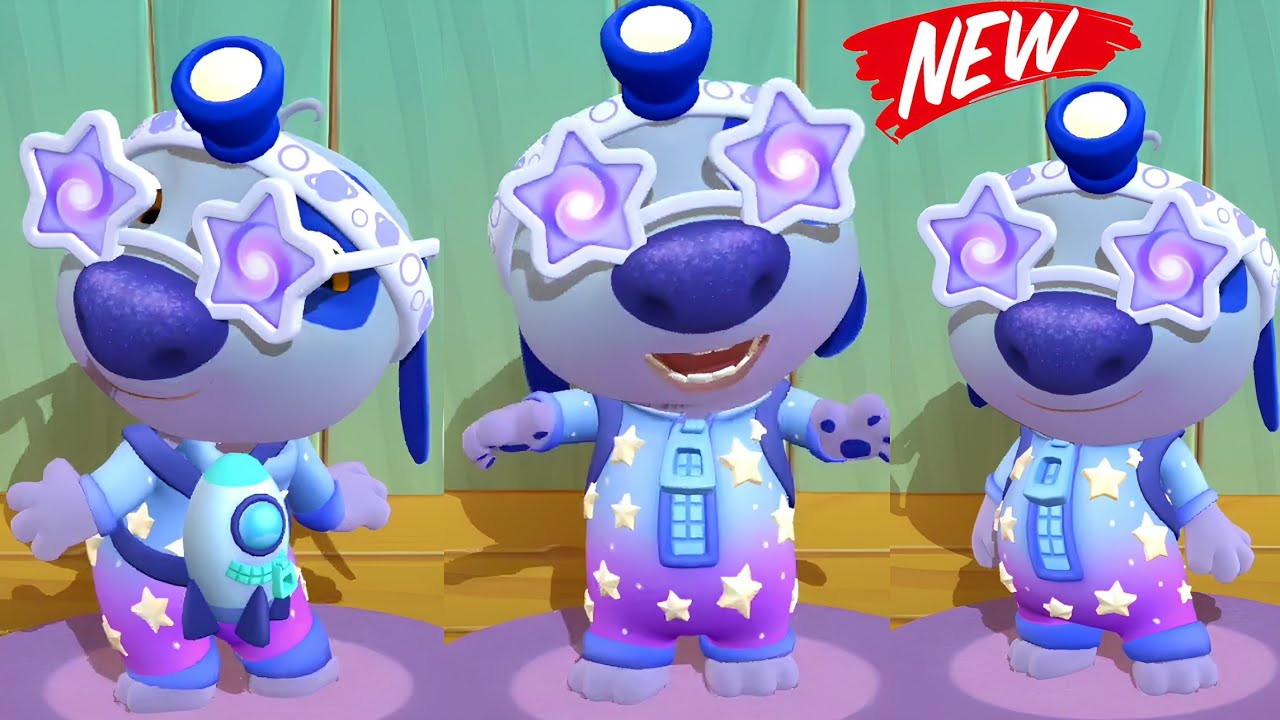 My Talking Hank islands Special event Stickers Album Complete & Space Pajamas unlocked Gameplay