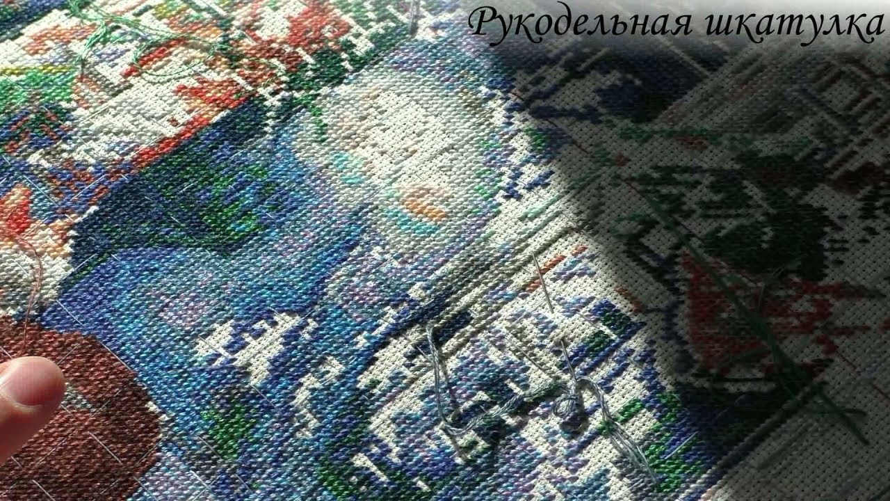 Как Вышивать Полукрест в 1 нить