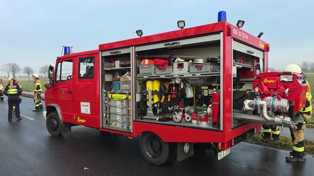 Verkehrsunfall auf der K21 zwischen Kempen und Ophoven