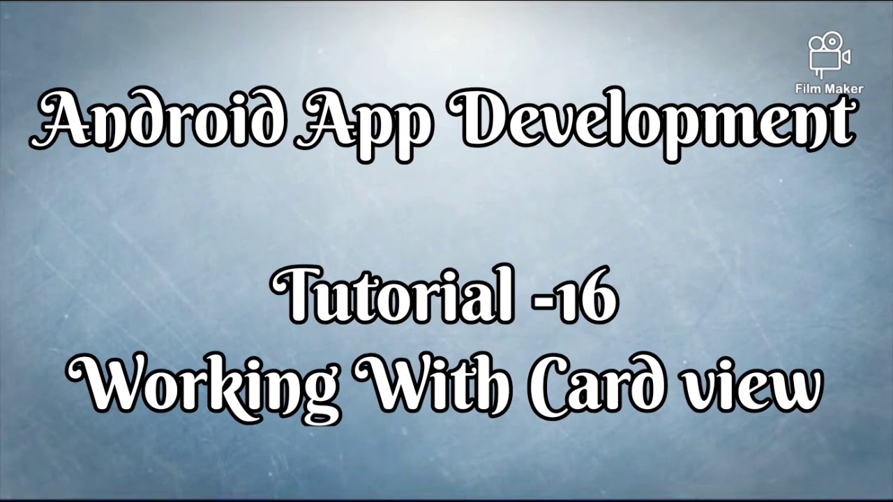 Card View in Android Studio.