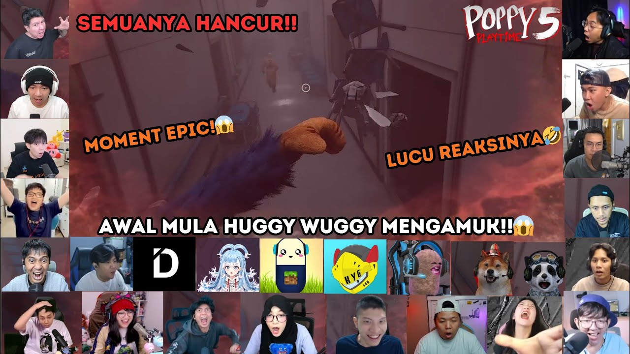 AWAL MULA HUGGY MENGAMUK!😱 I EPIC BANGET NIH MOMENT!!🤩 I POPPY PLAYTIME CHAPTER 5