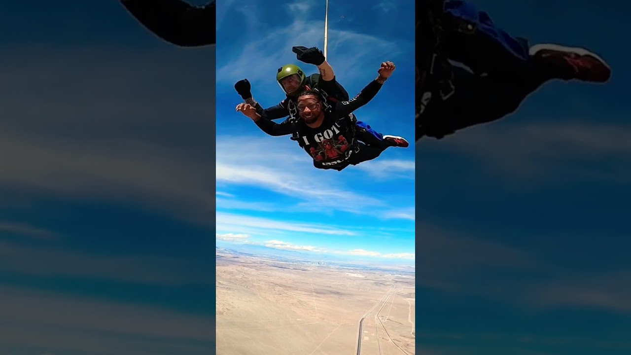 Skydive Everyday LAS VEGAS SKYDIVING 🪂⛰️🦅🚀 Flying Parachutes #GoPro