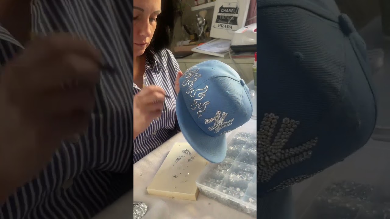 Crystal Yankees Hat #yankees #yankeeswin #yankeesdenewyork #crystalcap #baseballhat #blingbling