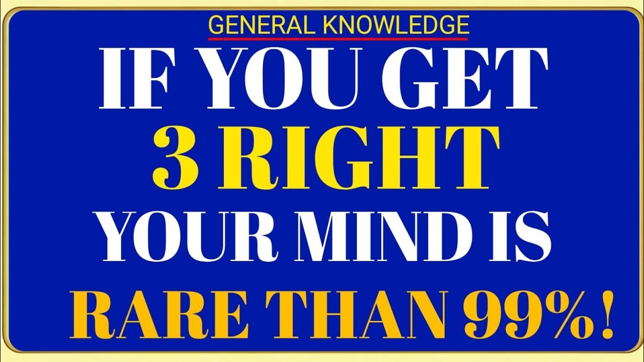 If You Get 3 Right 🧠 Your Mind Is Rarer Than 99%! | Extreme Brain Test