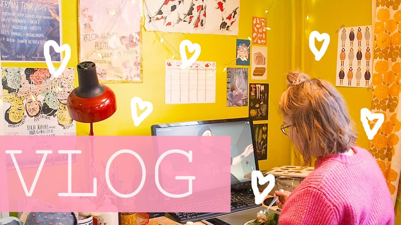 Studio Vlog: Making Prints, Pins, Vegan Food