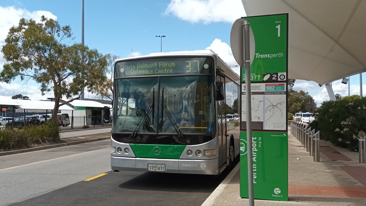[Bad For Airport] Transperth Bus Rt No. 37 (TP1431) Airport Central Station to Oats Street Station