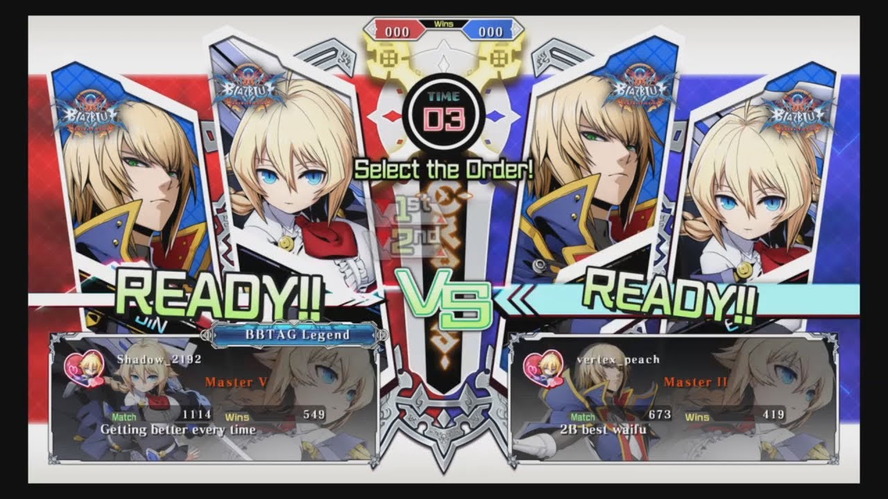 MIRROR MATCH(ranked) - Blazblue Cross Tag Battle