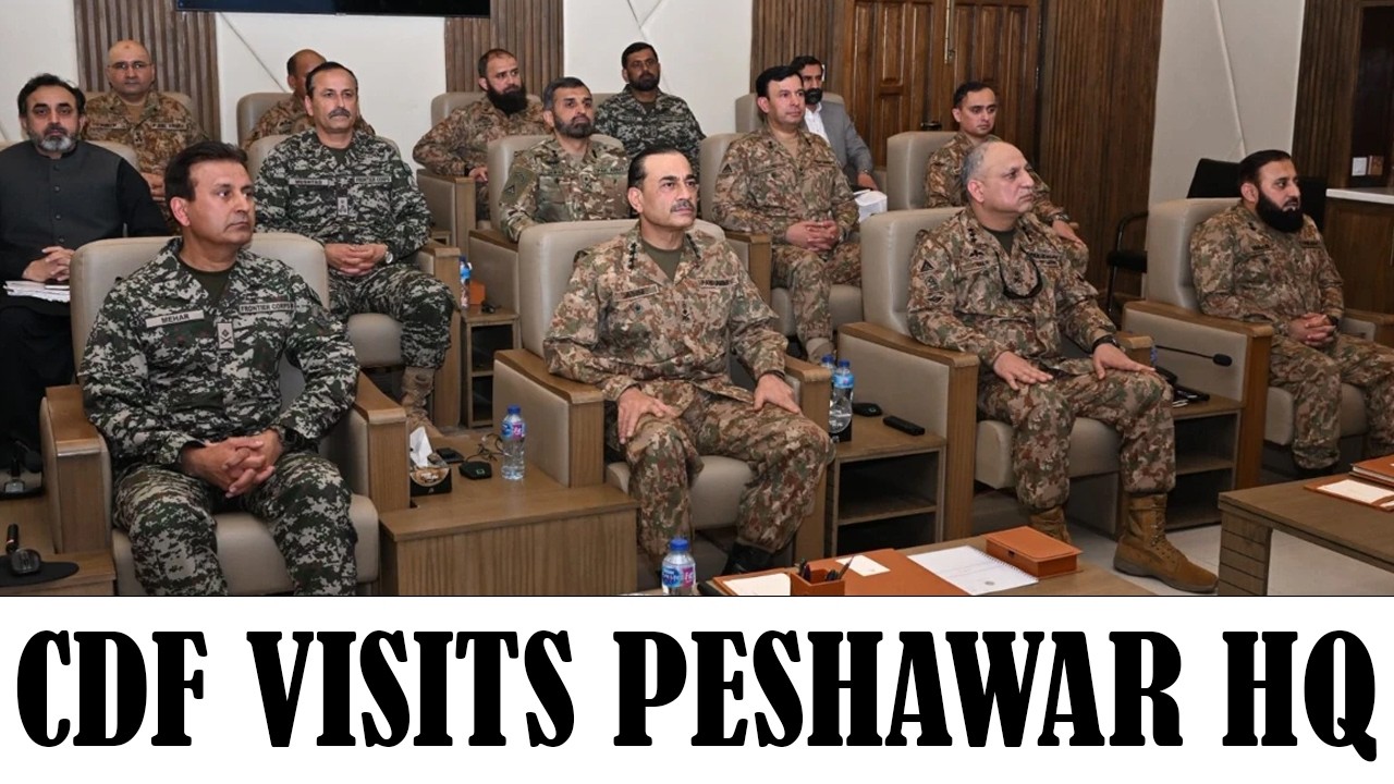 Asim Munir Visits Peshawar Corps HQ | Reviews KP Security | ISPR | Express247