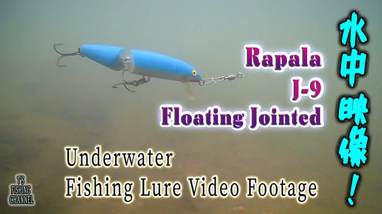 ルアー水中映像 | Underwater Fishing Lure Video Footage | Rapala J-9 Floating Jointed | ラパラ フローティング ジョイント J9