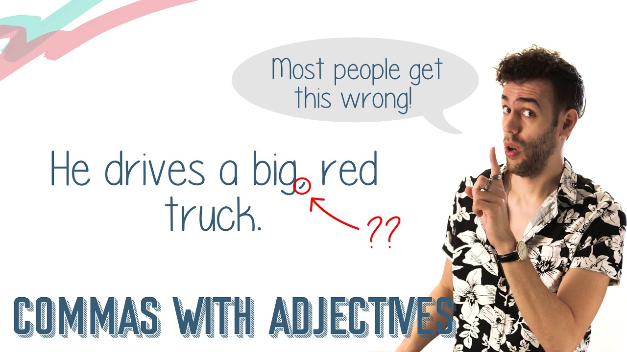 COMMAS WITH ADJECTIVES | English Lesson