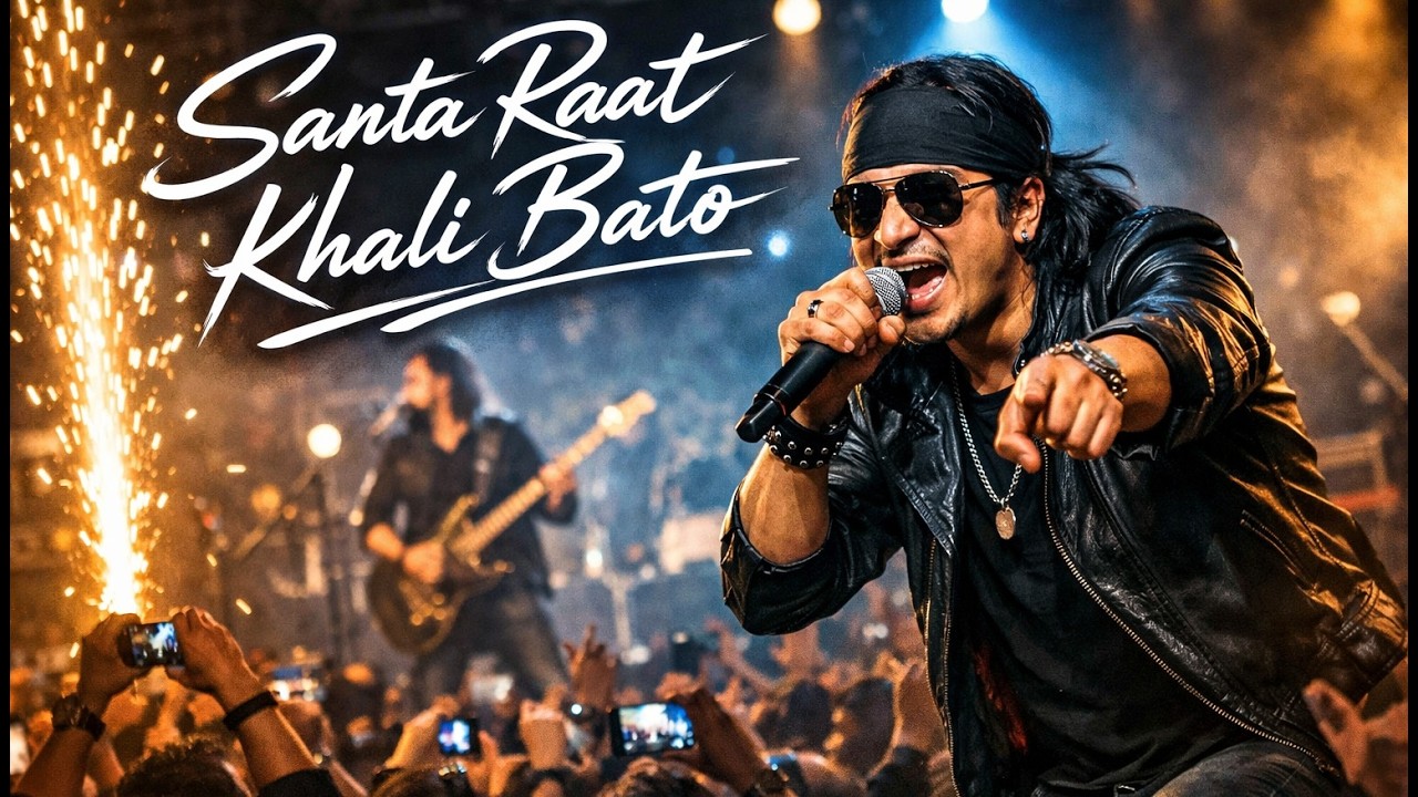 SANTA RAAT KHALI BAATO   AI ROCK BLUES SONG