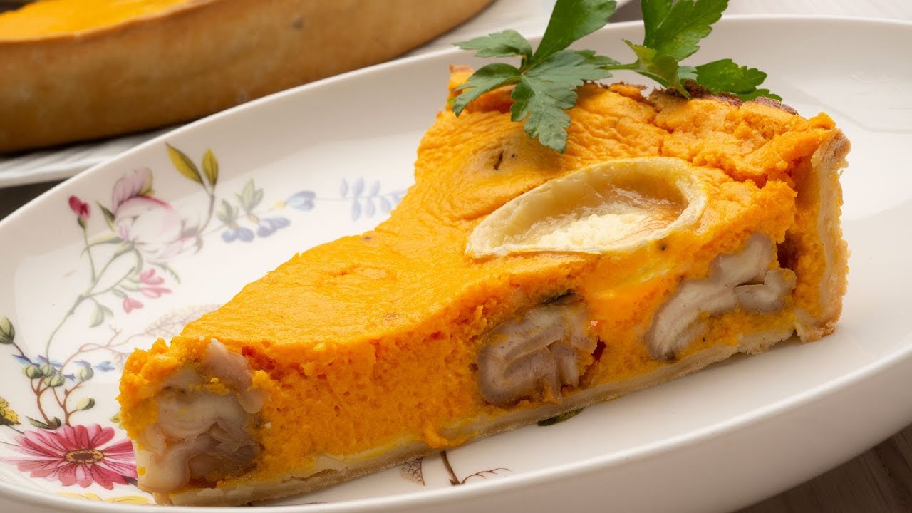 Tarta salada de calabaza, castañas y queso de cabra - Karlos Arguiñano