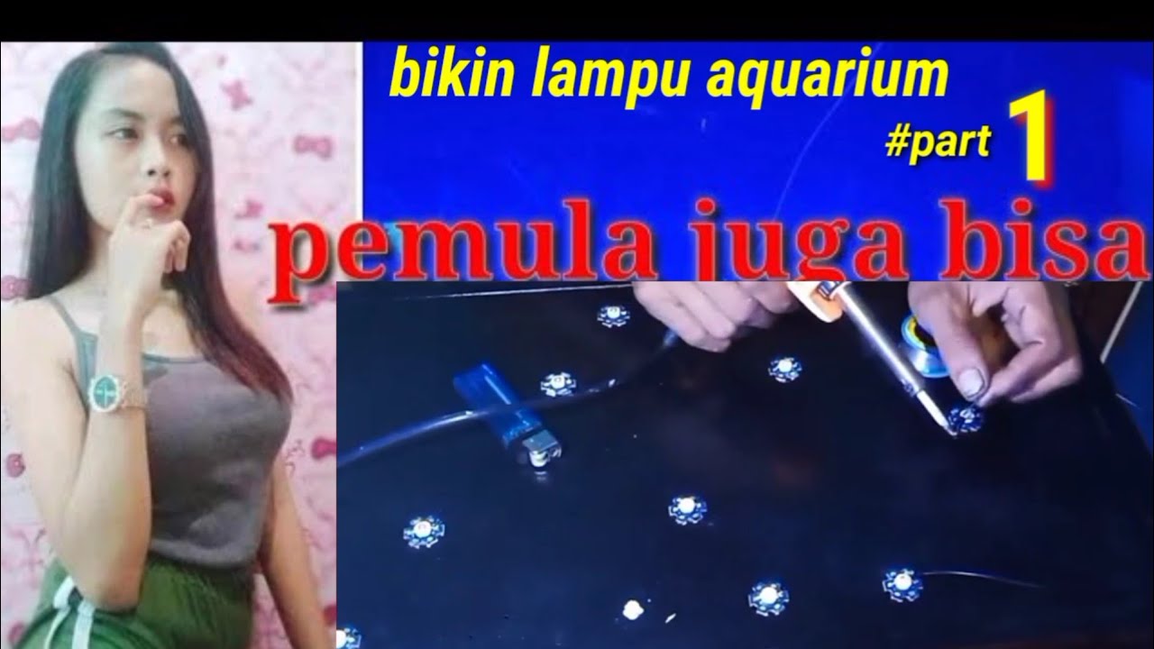 cara bikin lampu aquarium laut part1 merangkai lampu led hpl 3v dengan power supply 12v
