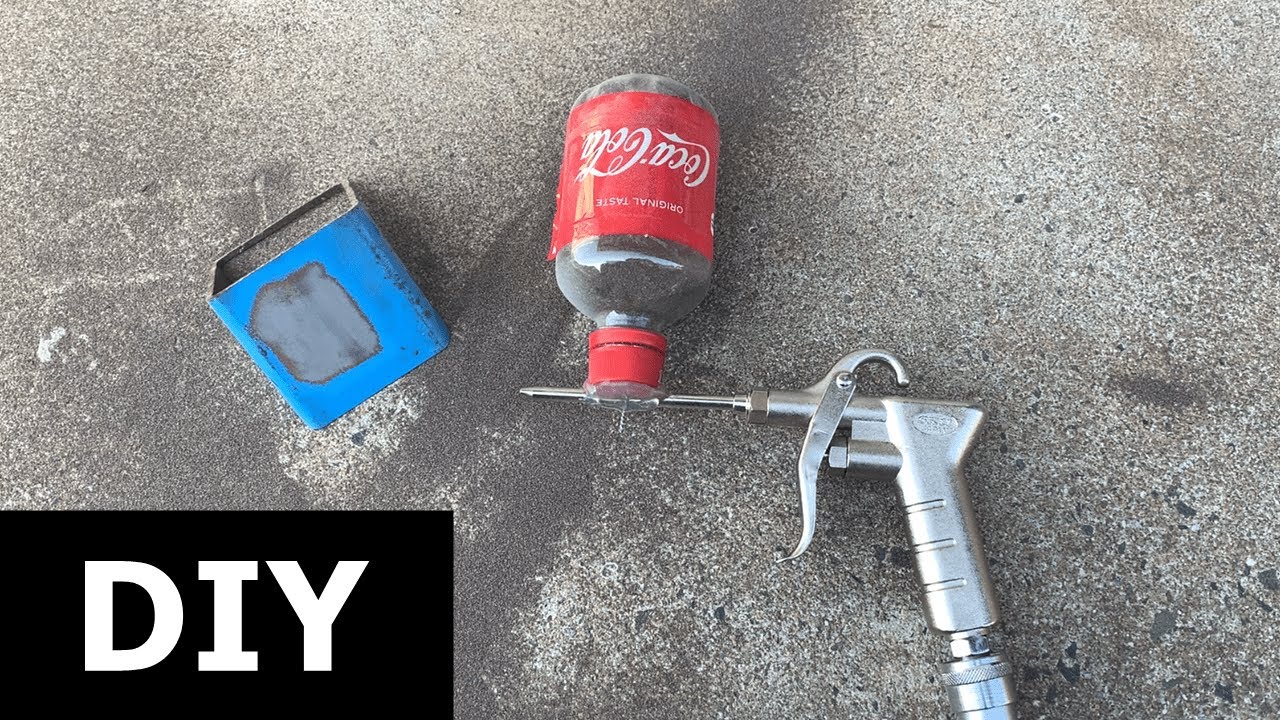 【DIY】ペットボトルで作る簡易サンドブラスター　Simple sand blaster made from PET bottles