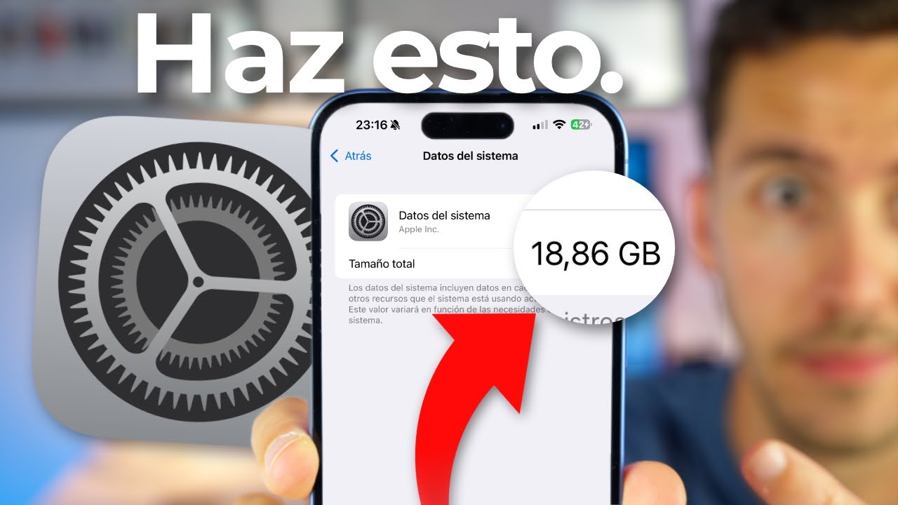 DATOS DEL SISTEMA ocupa mucho espacio en mi iPhone 📱 Haz esto como SOLUCIÓN