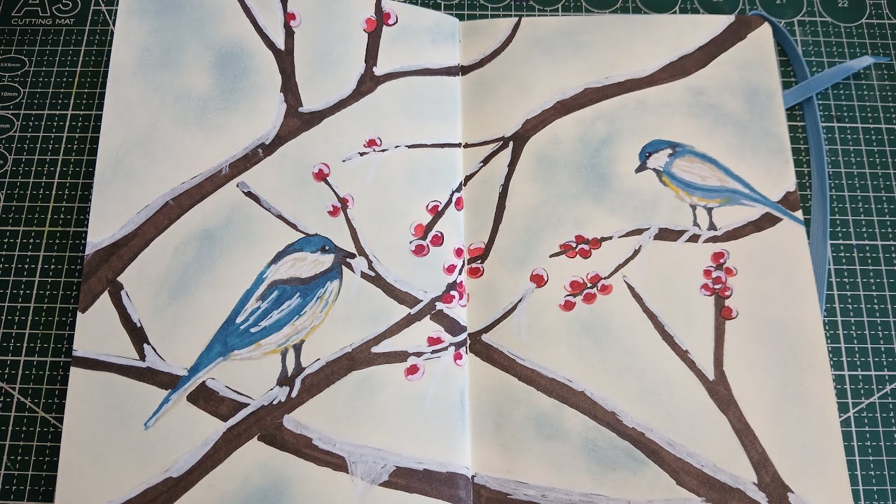 Entspannende Malsession 🖌 Marker & Lidschatten , Diy  / V&ouml;gel 🐦